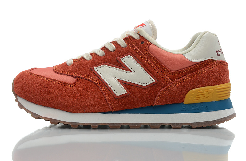 Chaussure New Balance Running 574 Homme en Rouge Pas Cher